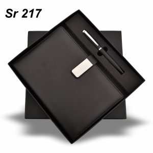 2-in-1 Diary and Pen Gift Set Black