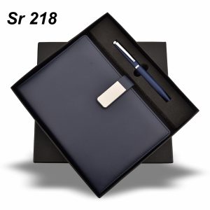 2-in-1 Diary and Pen Gift Set Blue