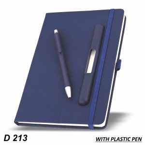 A5 diary elastic closure band, an integrated pen slotholder that doubles as a phone stand