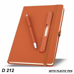A5 diary elastic closure band, an integrated pen slotholder that doubles as a phone stand