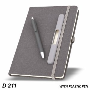 A5 diary elastic closure band, an integrated pen slotholder that doubles as a phone stand
