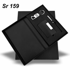 Combo 4 in 1 Black (Diary,Pen,Keychain,CardHolder)