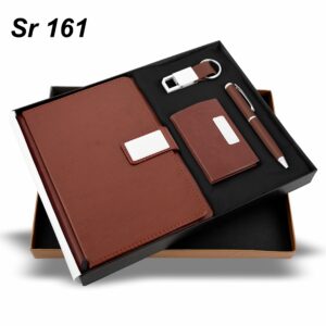 Combo 4 in 1 Brown(Diary,Pen,Keychain,CardHolder)