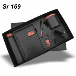 Combo 6 in 1 Black (Diary,Pen,Keychain,Bottle,Mug,MobileStand)
