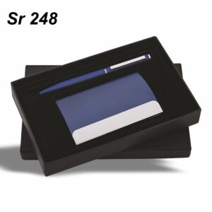 Pen & Cardholder Gift Set Blue