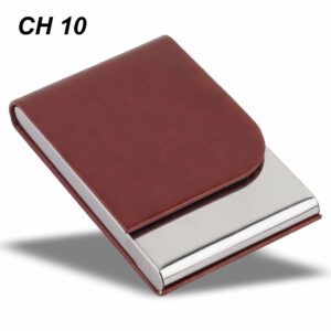 Premium Metal Stainless Steel PU Leather Cardholder CH 10