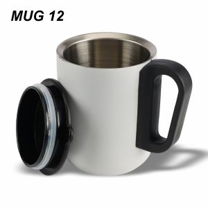 Steel-Plastic Mug 11 Coffee Mug White, 350 ml