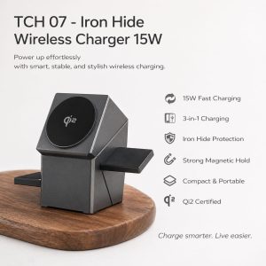 TCH 07 Iron Hide Wireless Charger 15W