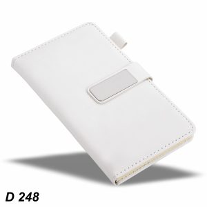 White Corporate Diary Compact